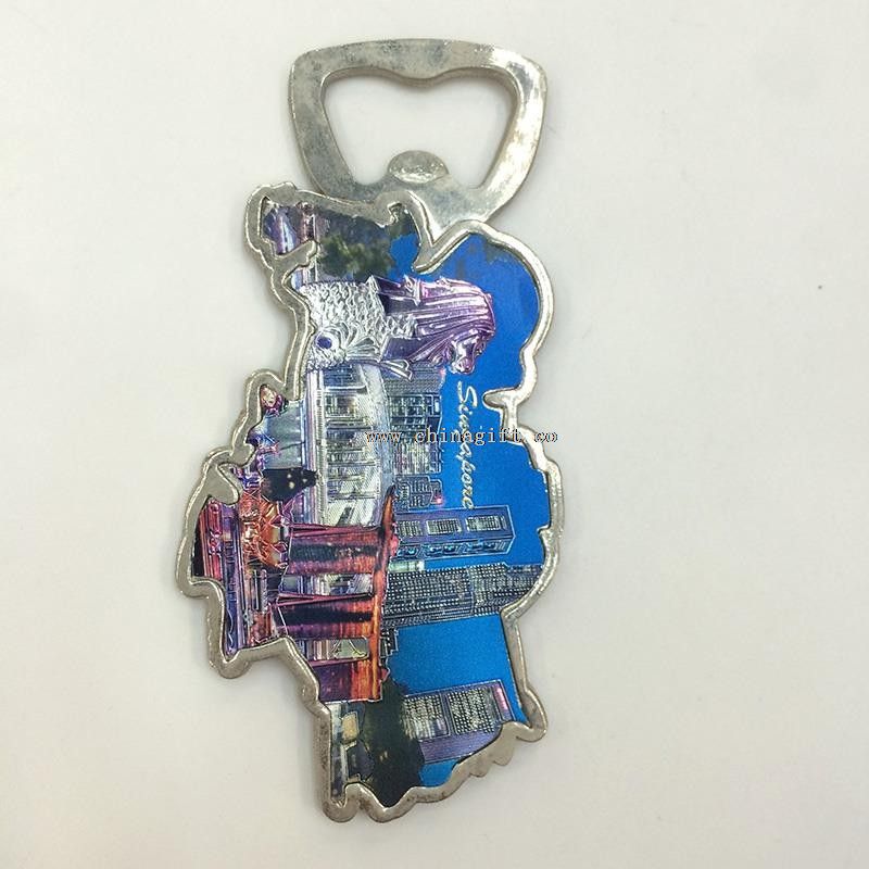 Singapore Map Wine Bottle Opener