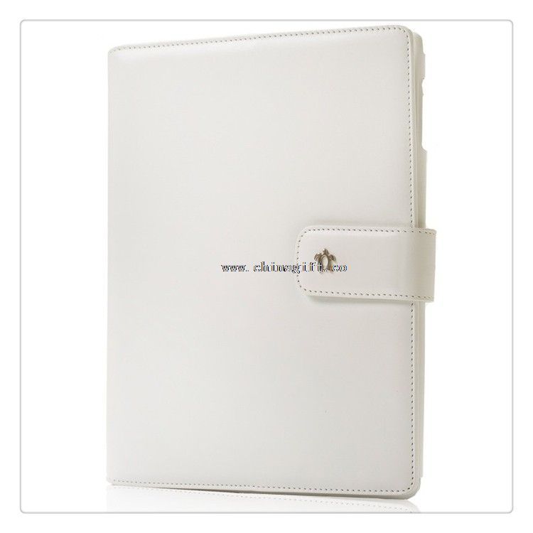 White Leather Portfolio