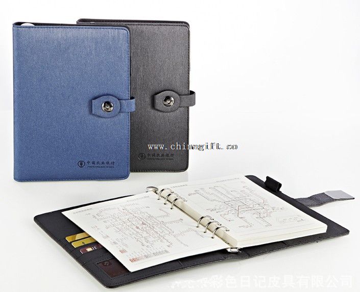 leather notepad with calendar
