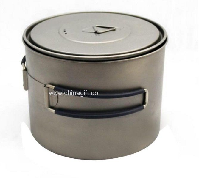 titanium 1300ml large outdoor cook pot