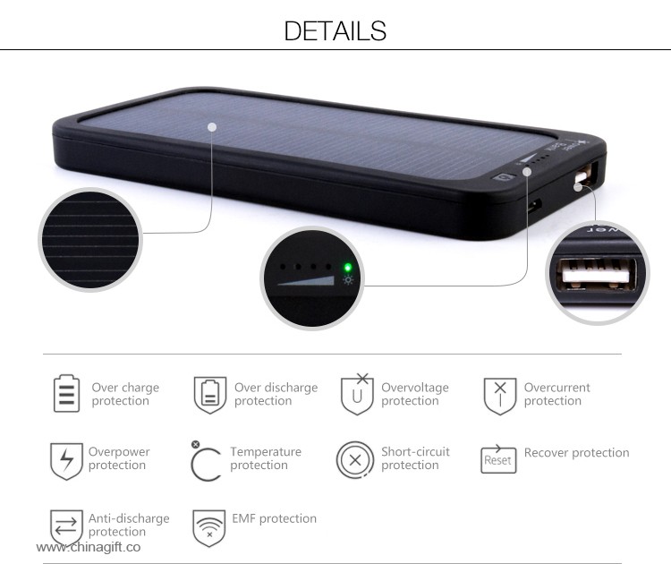 4000mah bank tenaga surya