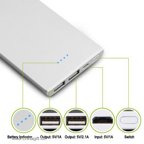 8000mah egyszerű power bank