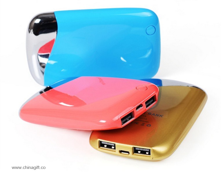 Dual USB 2600mah smart mobil powerbank