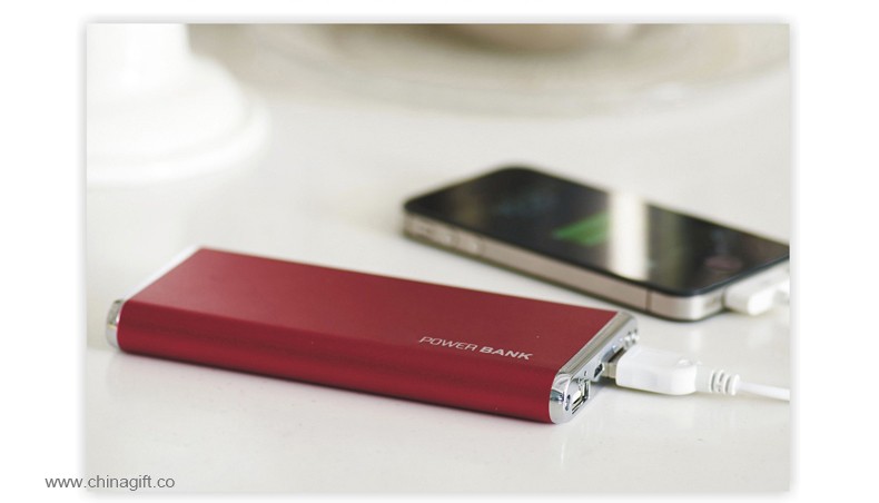 Divat alumínium power bank 4000mah 8000mah zseblámpa