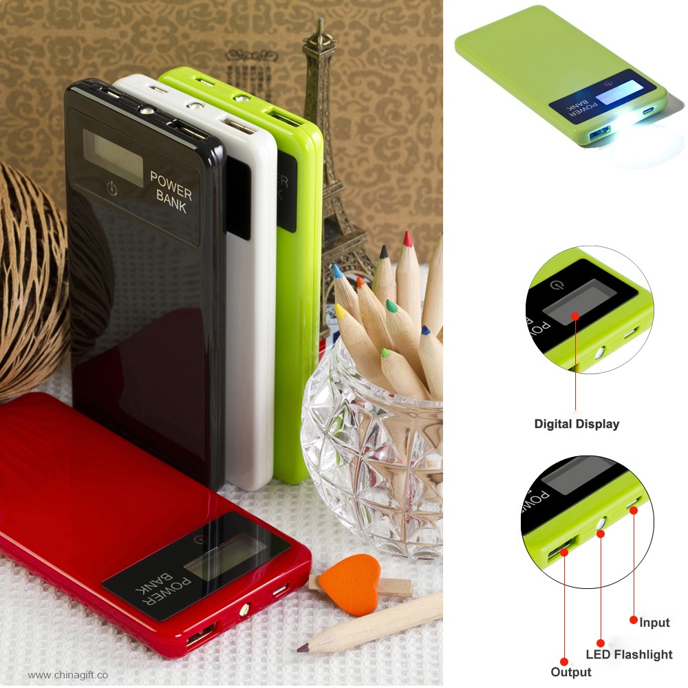 Slim touch screen powerbank4000mah