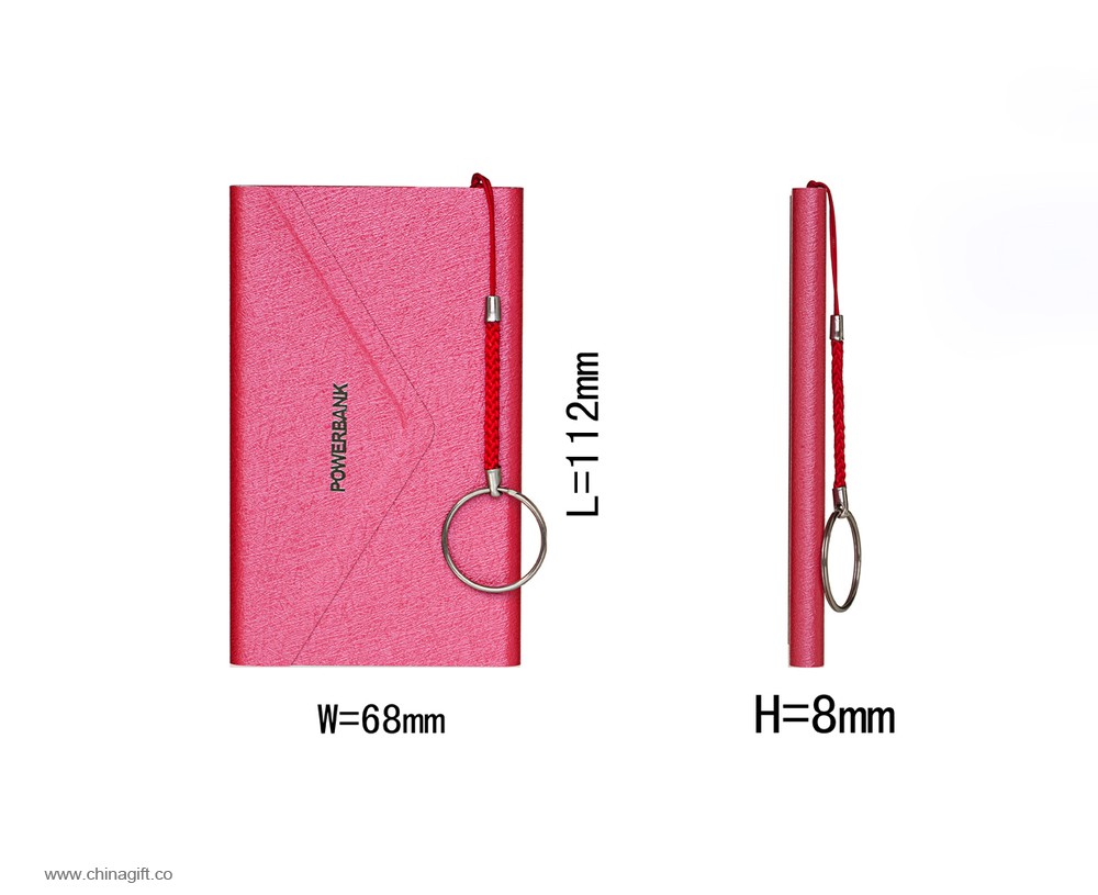 slim leather material 4000mah