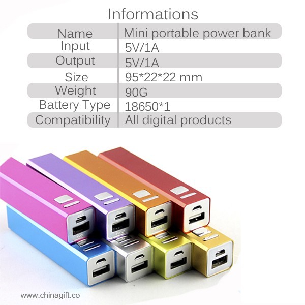 banco de potência 2600mah