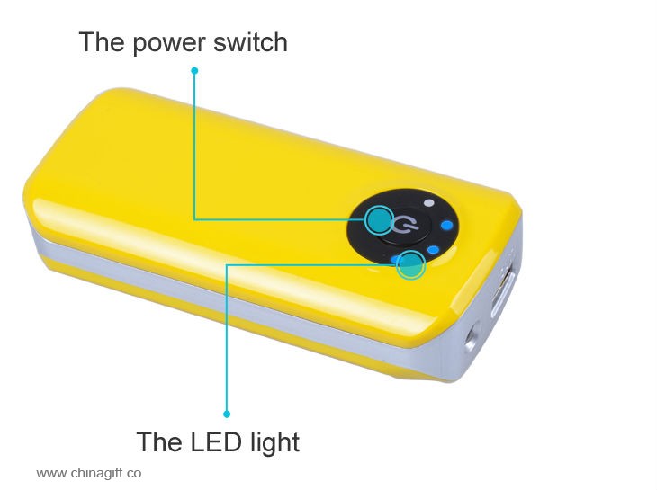 plástico de energia celular banco 5600mAh