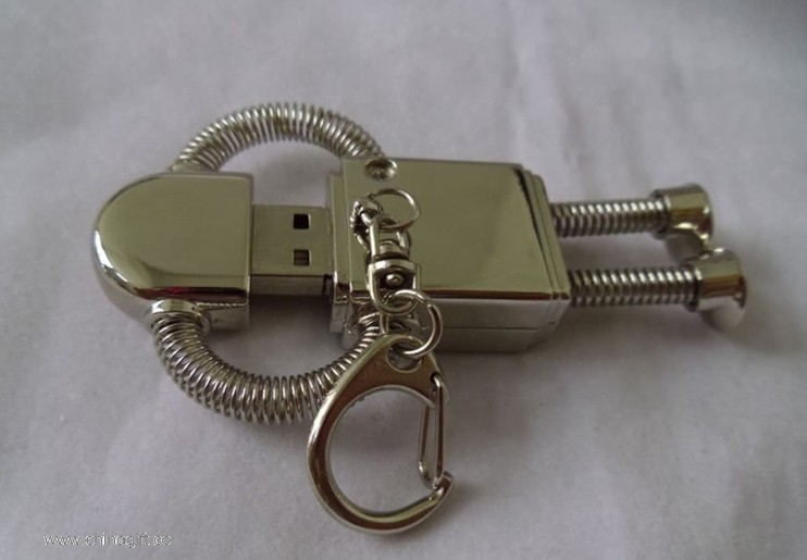 robot bentuk Massal 4 gb logam usb disk