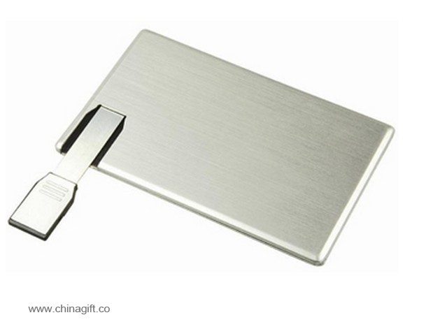 Metal ultra-thin credit card 32gb usb flash drive