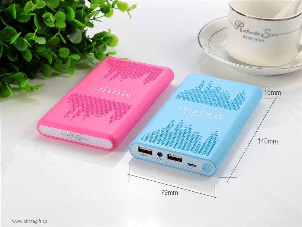 2A output dual usb power bank 10000mah