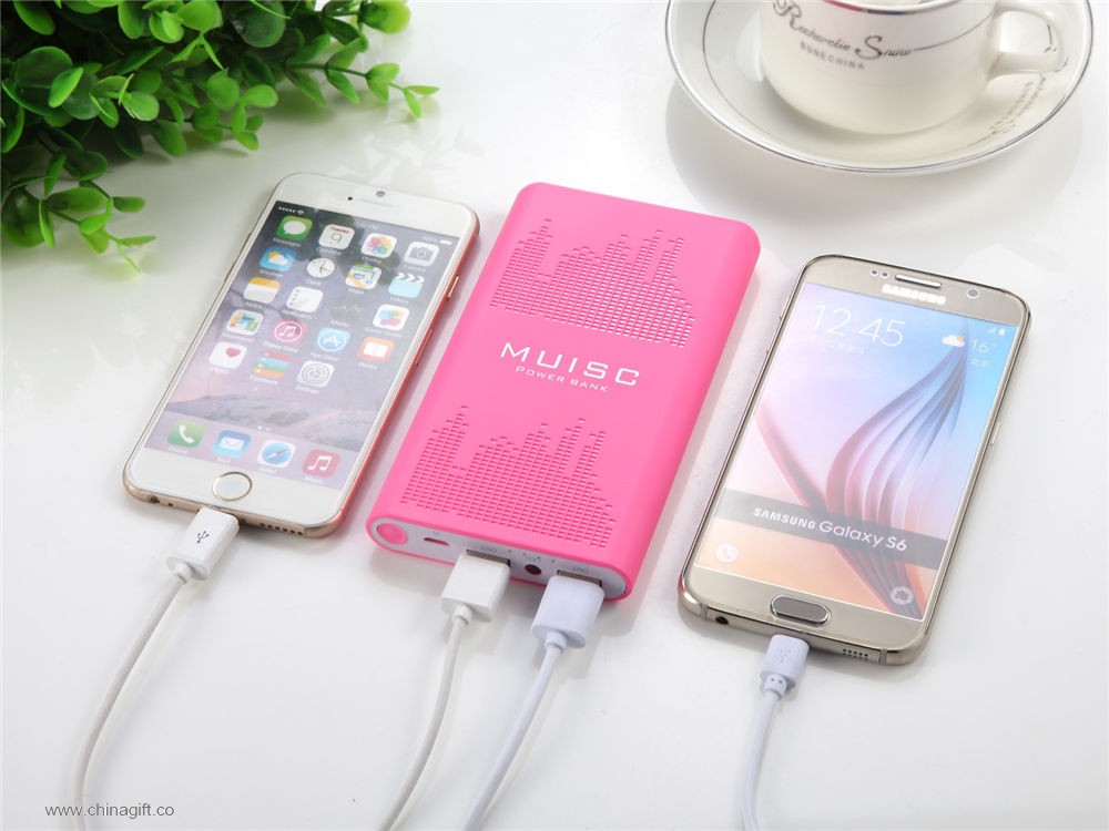 2A output dual usb power bank 10000mah