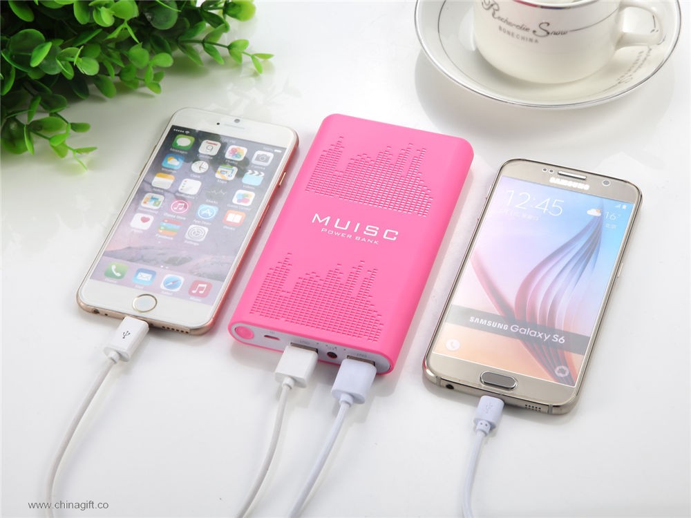 2A output dual usb power bank 10000mah