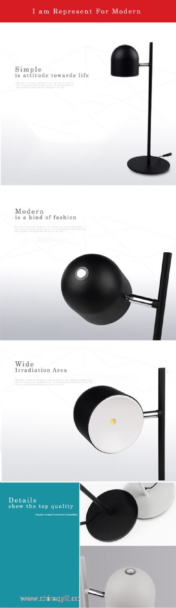 LED table lamp housing