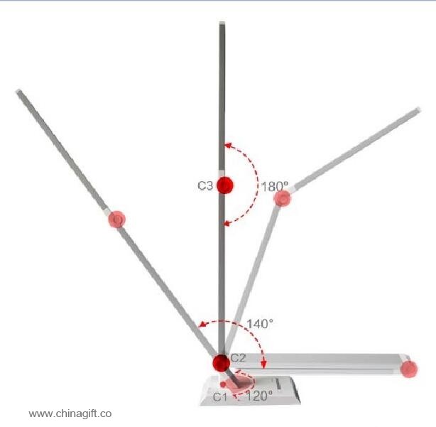 logam led lampu meja