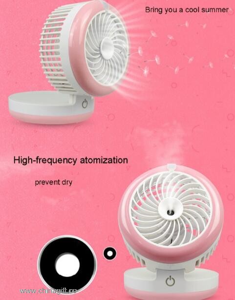 mini mist chladicí ventilátor s power bankou