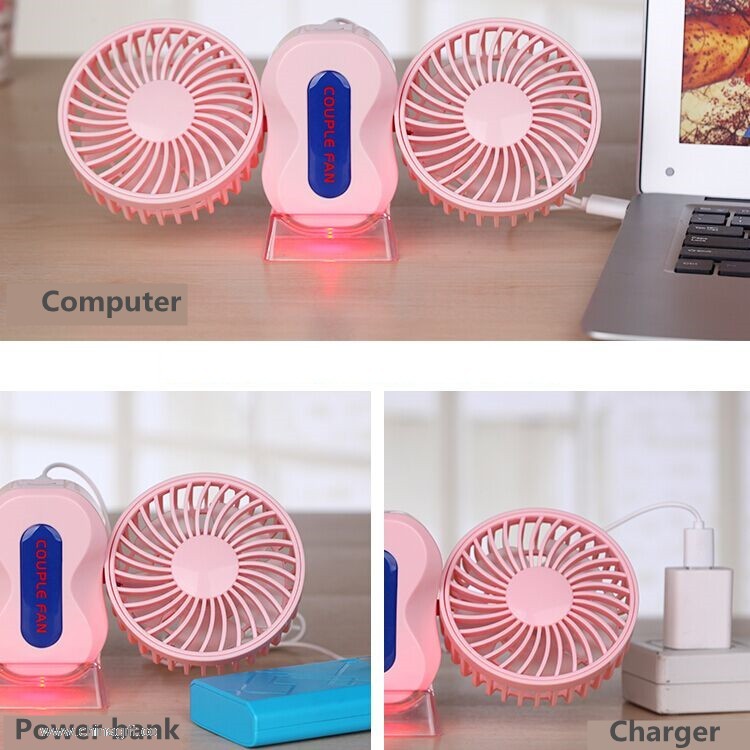  double electric stand fan