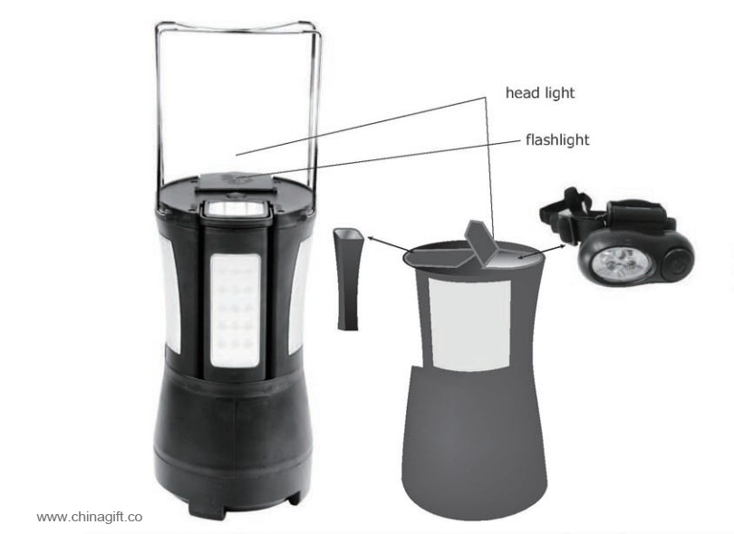 50LED 4 * D batteri ABS førte fashlight