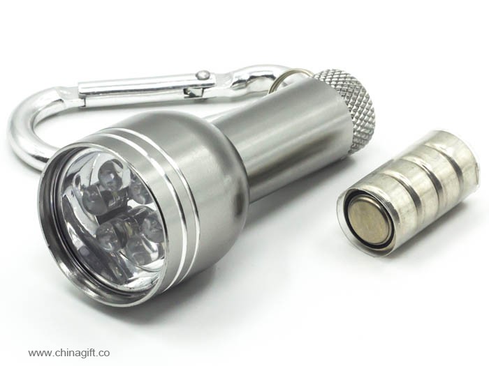 6 led advertising gift key chain flashlight