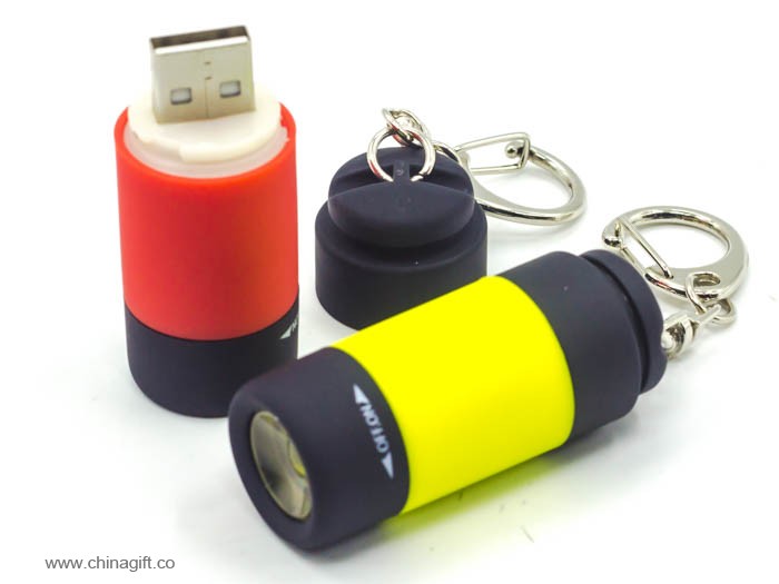 USB charge led keyring 