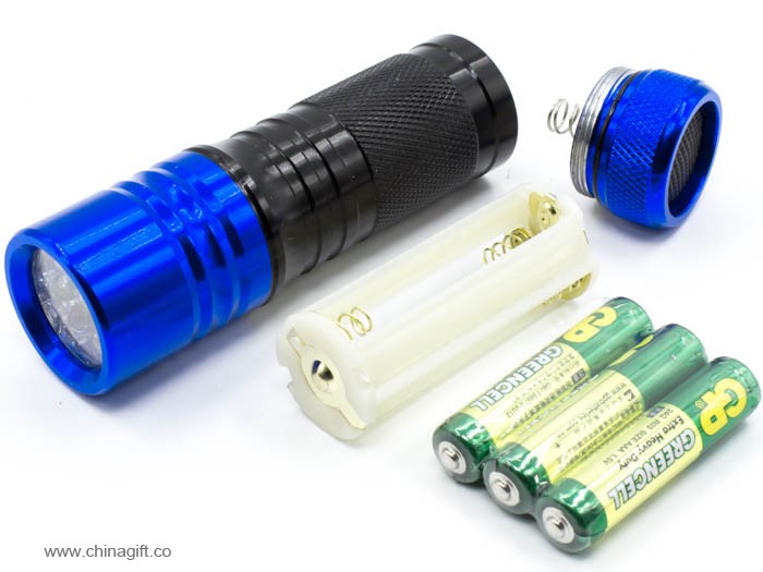 9 led waterproof led flashlight