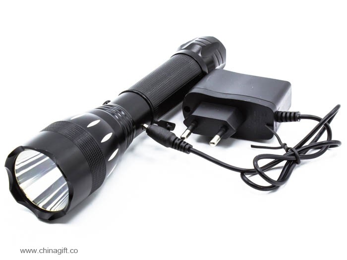 multifunction aluminum rechargeable led flashlight