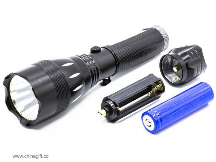 multifunction aluminum rechargeable led flashlight