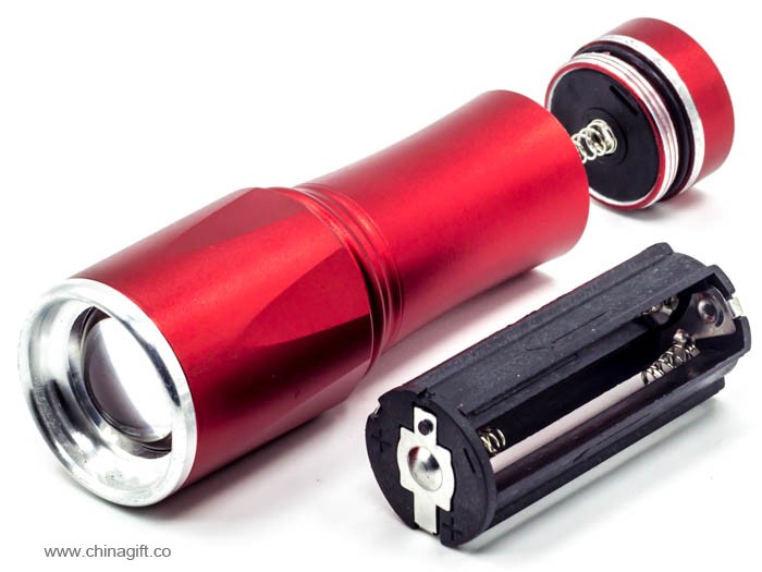 3 AAA battery 1w aluminum alloy dimming flashlight