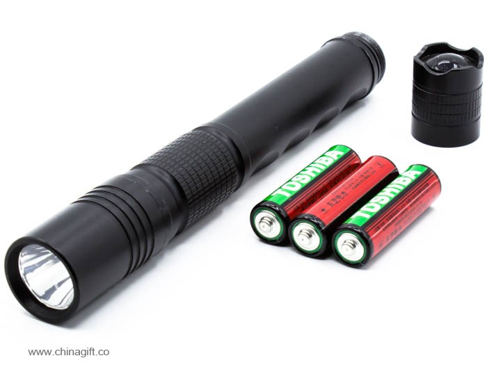 1w aluminium paduan torch light led jarak jauh