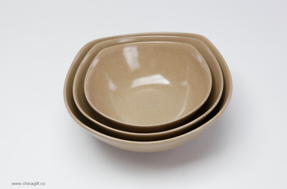 diverso tamaño bowl cuadrado set