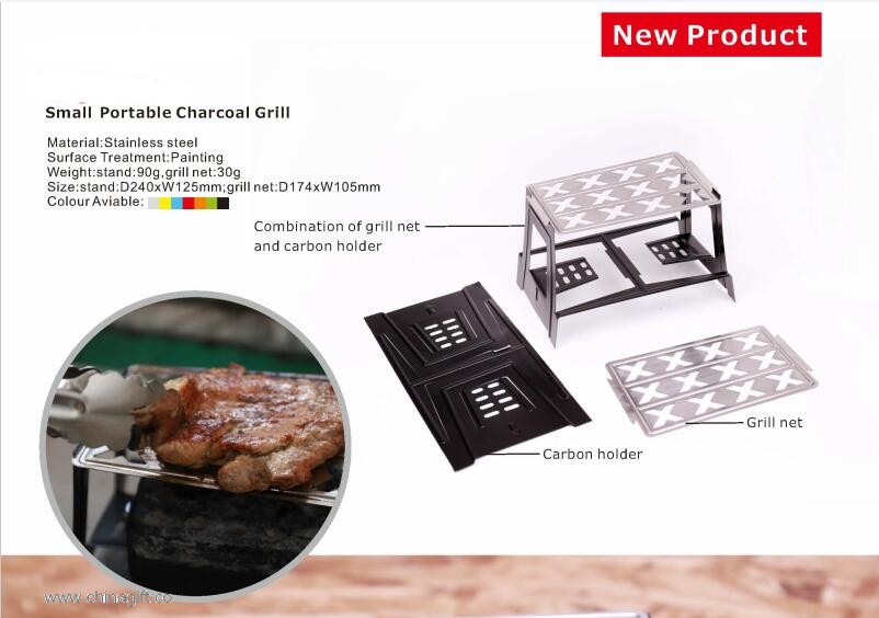  camping mini portable charcoal BBQ grill