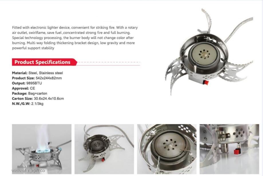  mini camping blue flame gas stove