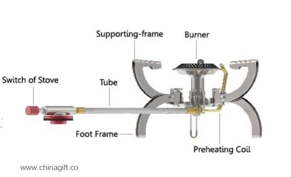 Camping aluminium portable mini gas stove