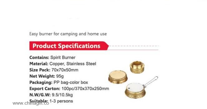 spirit stove for camping