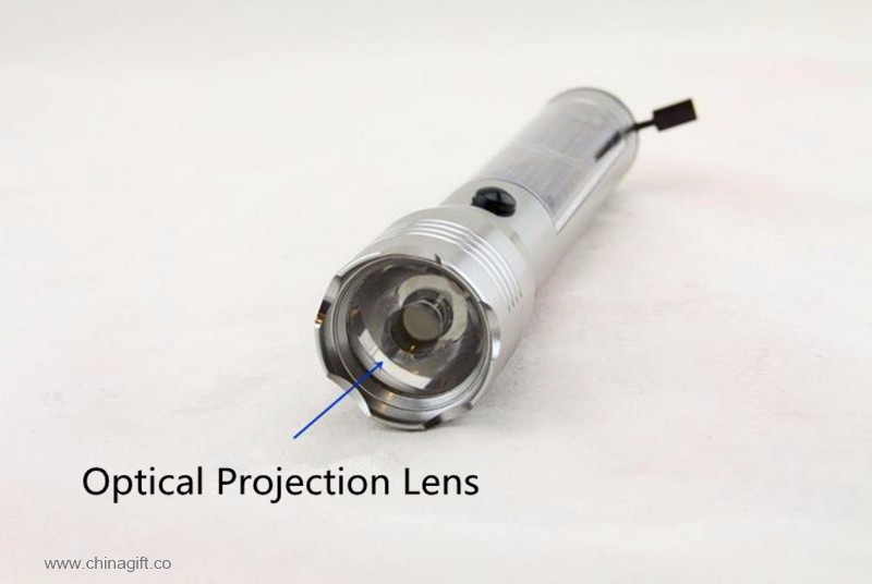  Solar Aluminium Alloy Flexiable LED Flashlight 