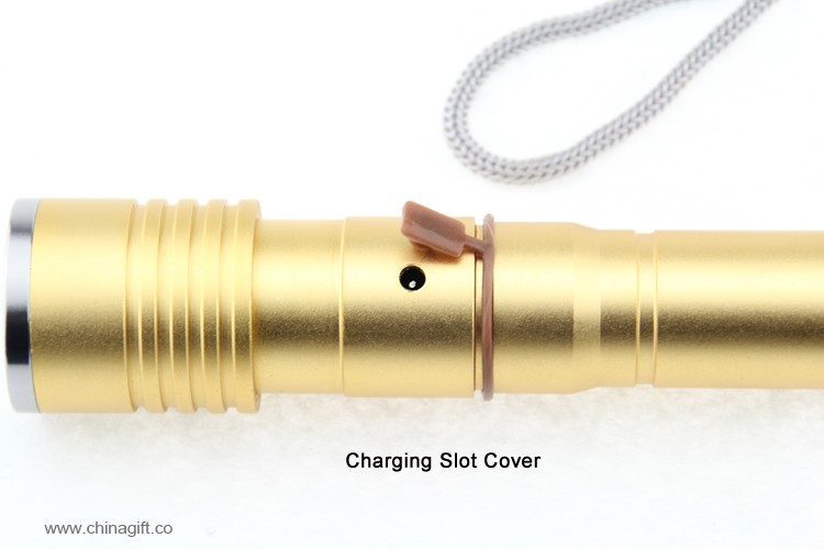 LED Flashlight With 18650 Rechargeable Battery