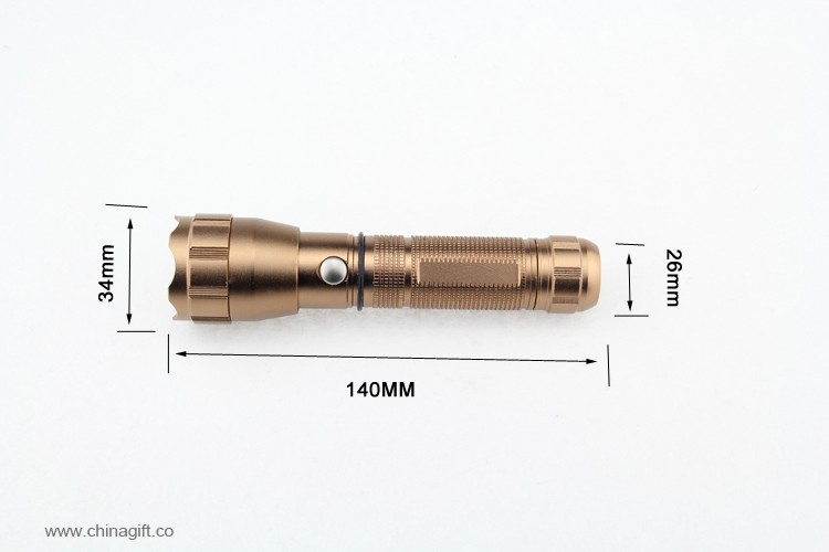  Rechargeable en Aluminium Dimmable Led Flashlight