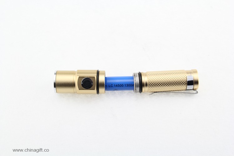 Mini Rechargeable Flashlight With Clip