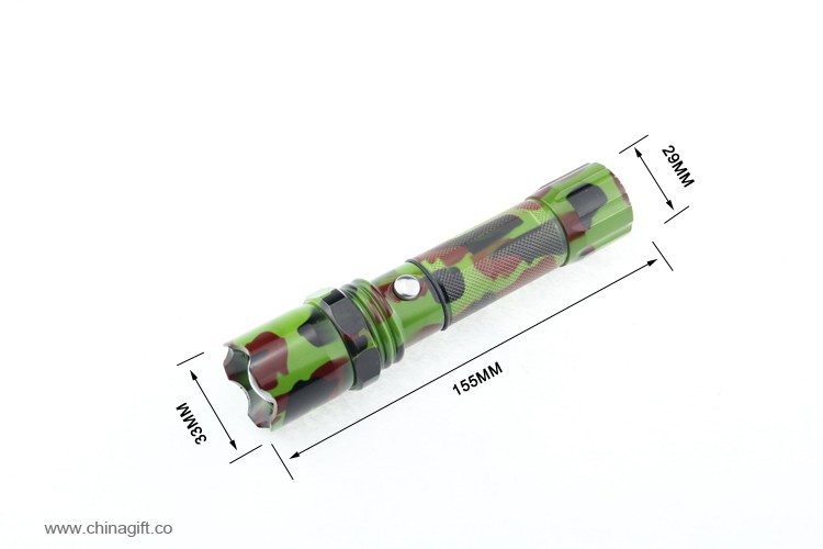 Powerful Camouflage Military Swat Tactical Police Flashlight