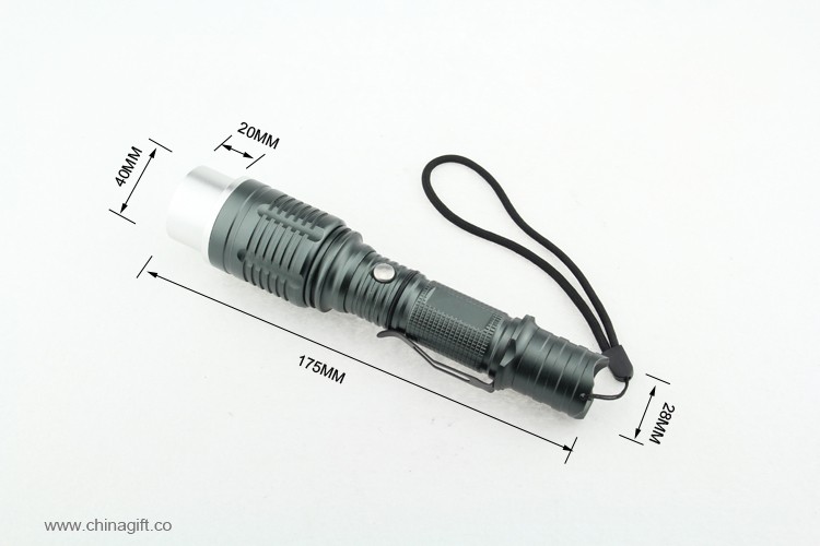 Aluminium Rechargeable Tactical Led Flashlight