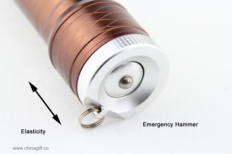 Emergency Hammer Starkt Ljus 3.7v 200 Lumen Dimmer Laddningsbar Led Ficklampa 