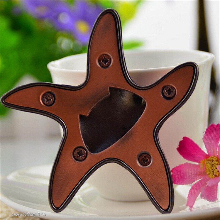 metal starfish bottle opener