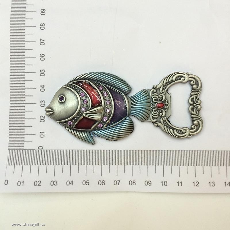 metal fish magnet bottle opener