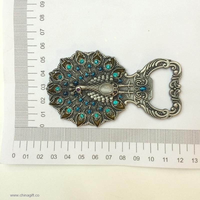 Peacock Metal Bottle Opener