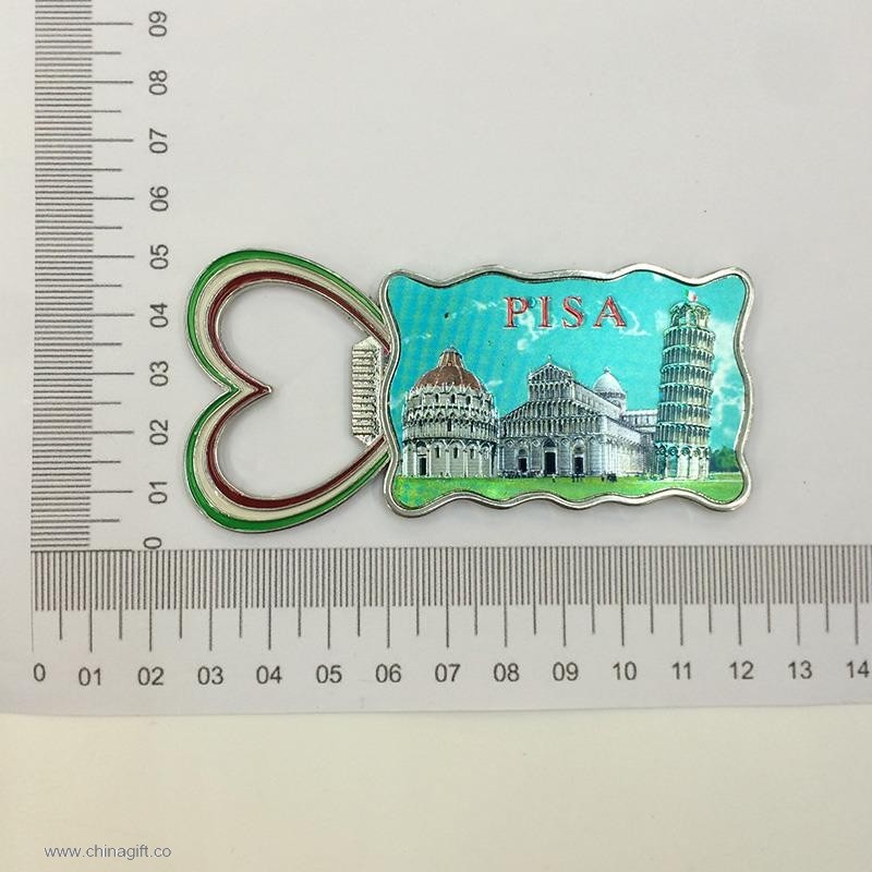 Heart Shaped Funny Pisa Souvenir Elegant Bottle Opener