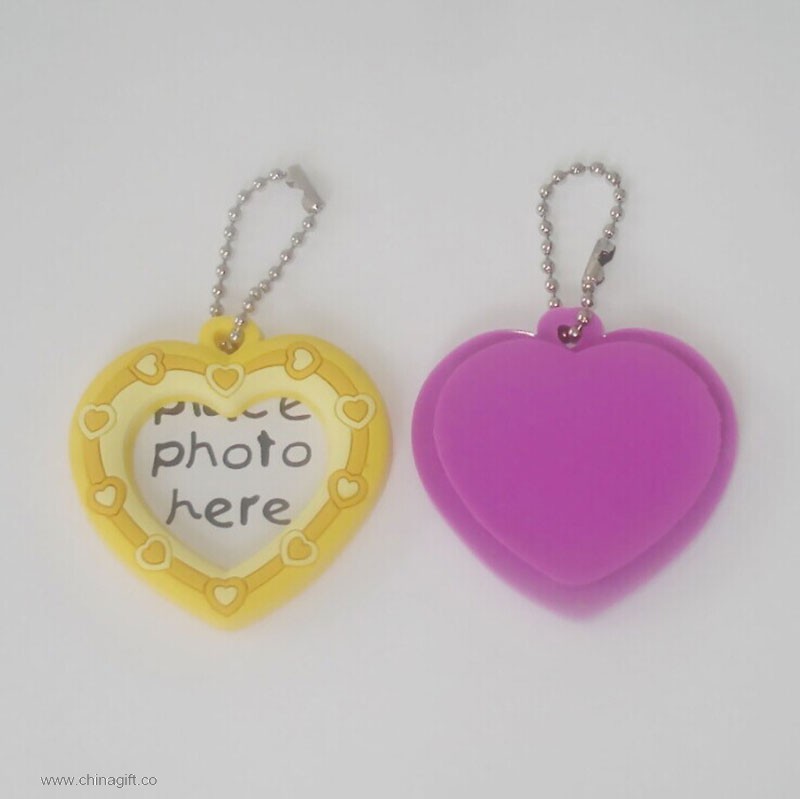 heart kształt fotografia keychain