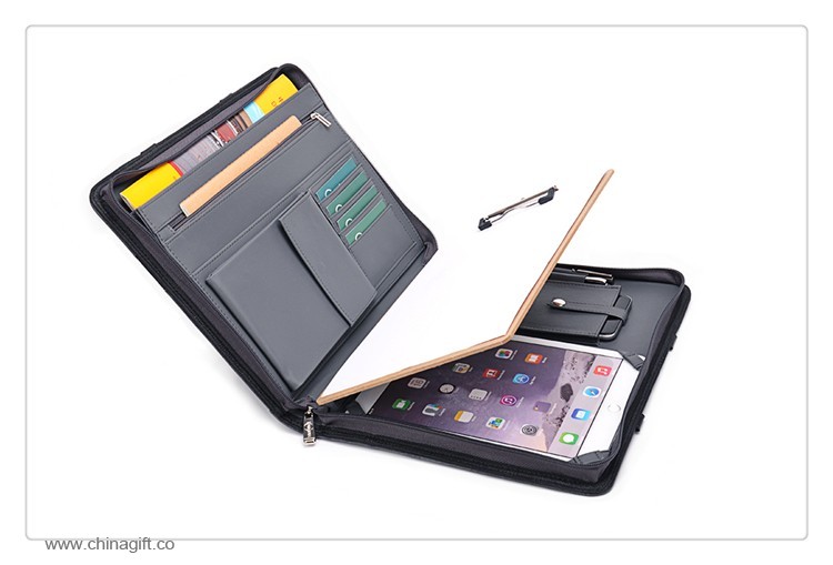  Leather Designer Padfolio with Clipboard 