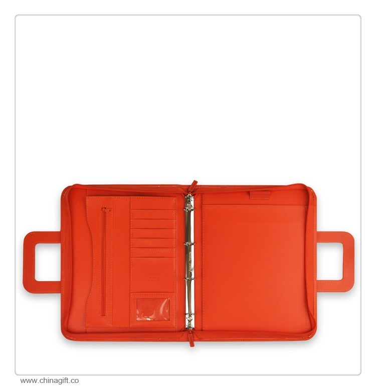  Orange Leather Portfolios