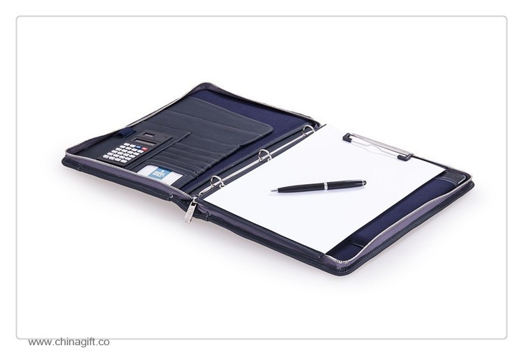 Läder Cabriolet 3-Ring Padfolio