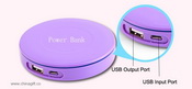 Round power bank 4400mah images